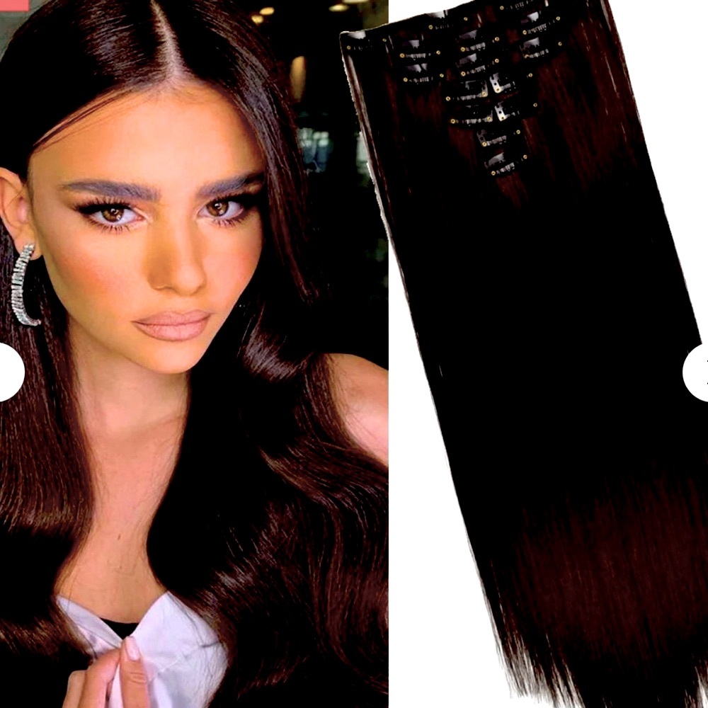 New - Wiggy - Straight Hair Extensions Wigs - Mixed Browns